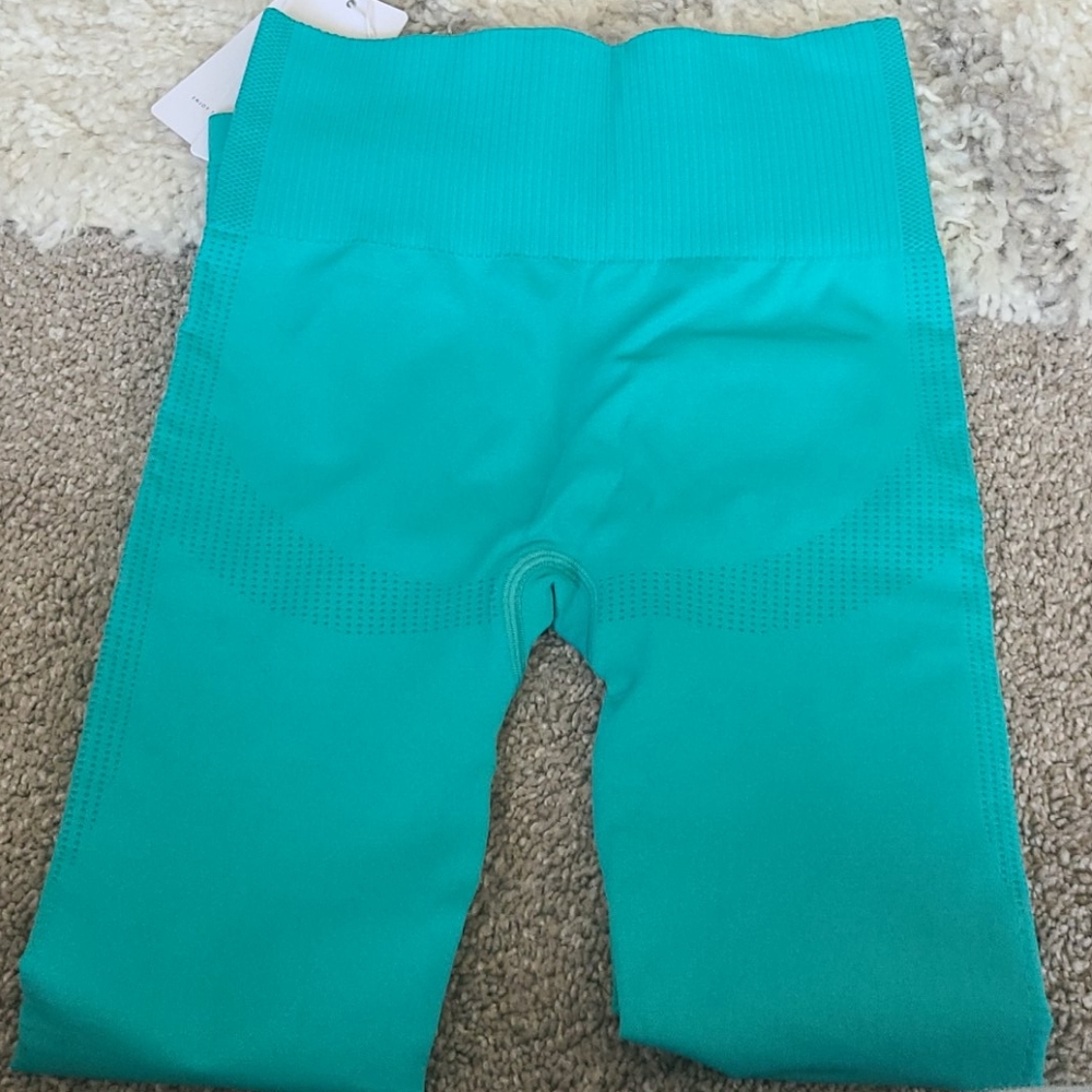 Women's Turquoise Leggings - Picture 6 of 7